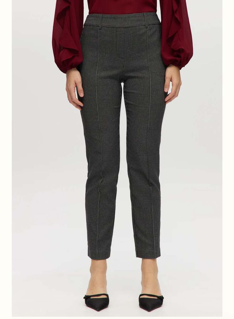 Hilary Radley Pull-On Pant Size XL Houndstooth Tummy Control